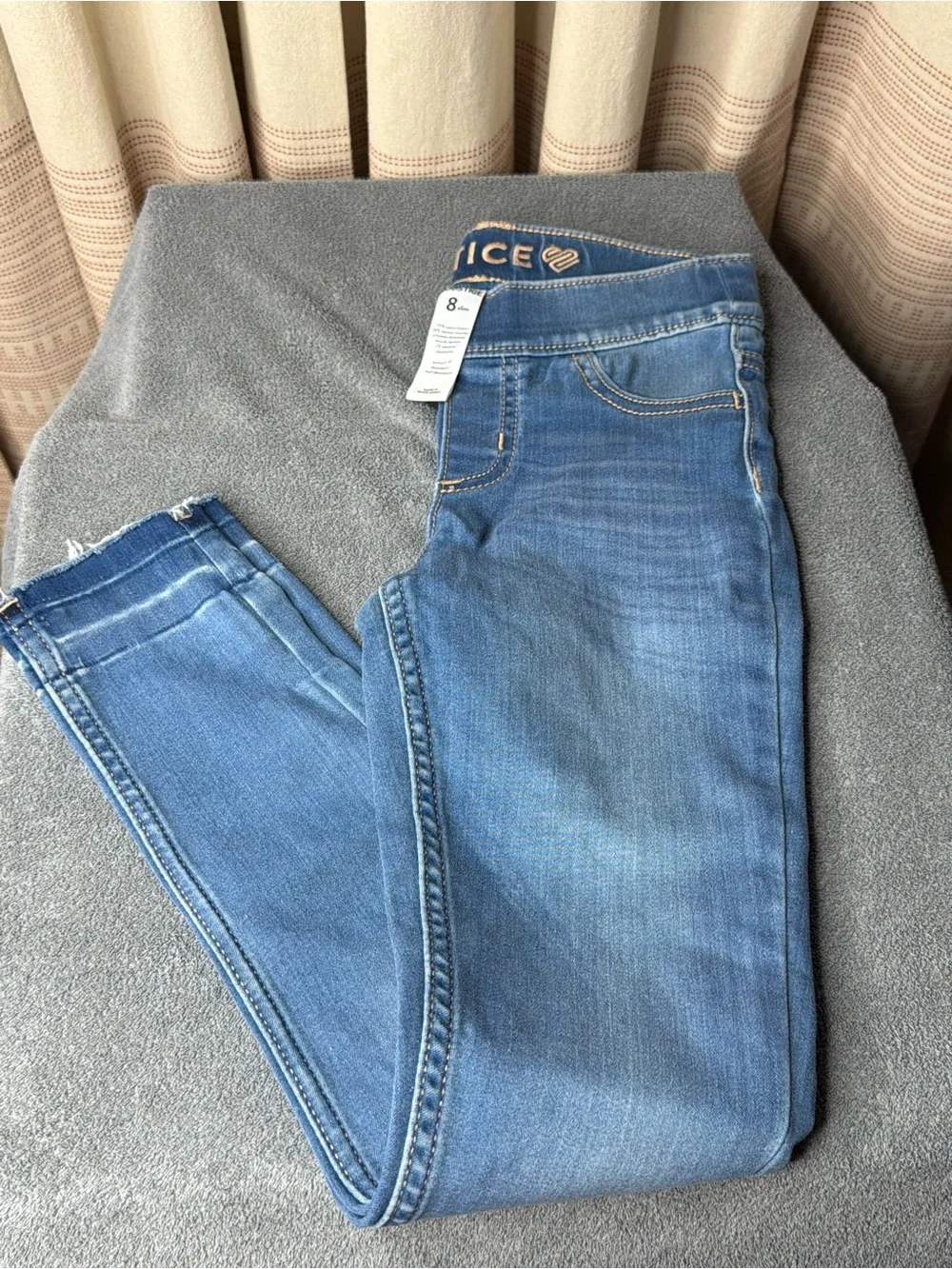 Justice Light Blue Girls' Skinny Jeans